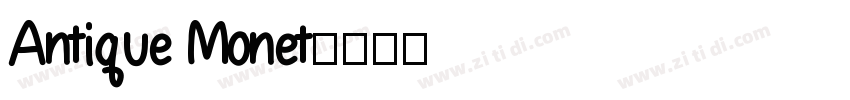 Antique Monet字体转换
